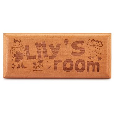 Custom Engraved Wooden Name Plate