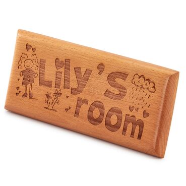 Custom Engraved Wooden Name Plate