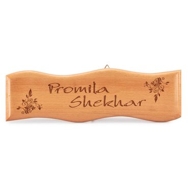 Custom Engraved Wooden Name Plate