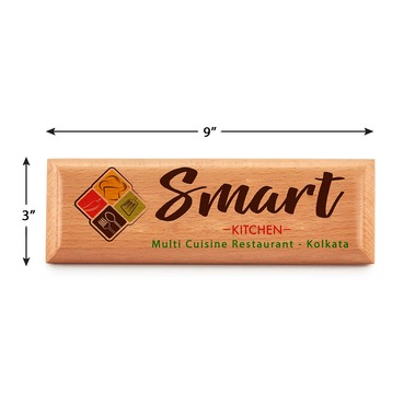 Full HD Color Personalised Wooden Name Plate