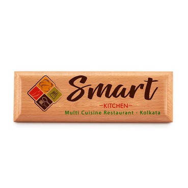 Full HD Color Personalised Wooden Name Plate