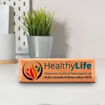 Full HD Color Personalised Wooden Name Plate