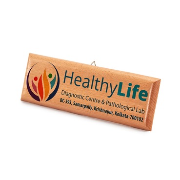 Full HD Color Personalised Wooden Name Plate