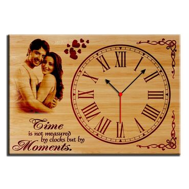 Custom Laser Engraved Rectangle Clock