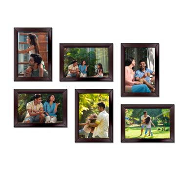 Personalised Photo Frame set for Husband Birthday (7'x5':6nos)