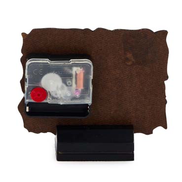 Hardboard Clocks with Black Wooden Bas