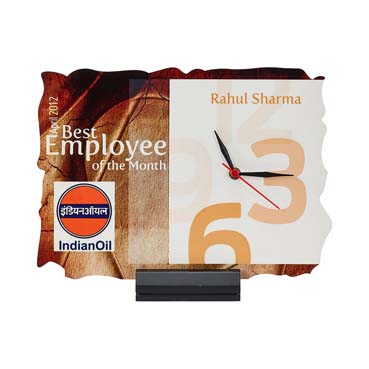 Hardboard Clocks with Black Wooden Base