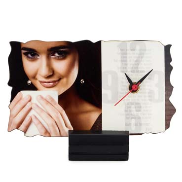 Stylish Rectangular Customizable Stylish Clock with Stand