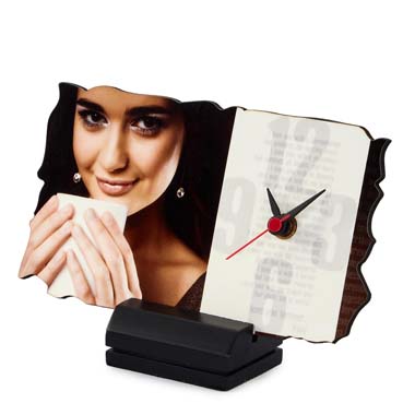 Stylish Rectangular Customizable Stylish Clock with Stand