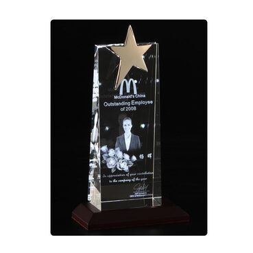 Laser Engraved 3D crystal