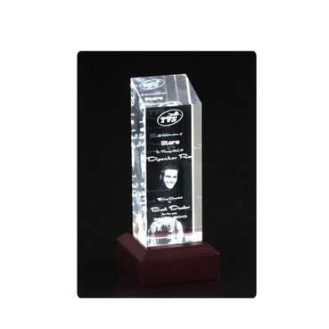 Laser Engraved 3D crystal