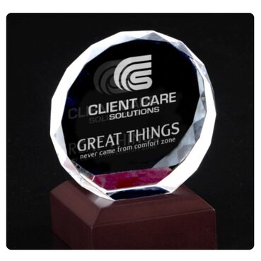 Laser Engraved 3D crystal