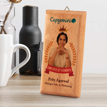 Full HD Color Personalised Wooden Plaques 7'x4'C