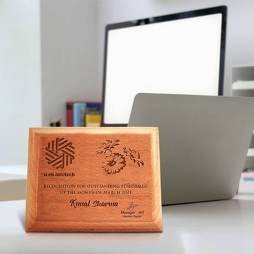 Perfect Personalized Wooden Photo Plaque as Gift (3PCS)