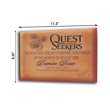 Personalized Appreciation Wooden Plaque