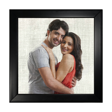 Photo Product on Jute with Wooden Frame