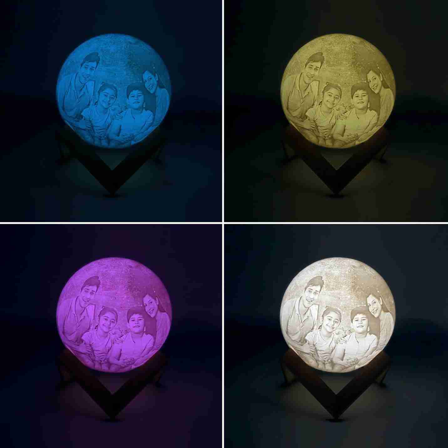 3D Moon Lamp in 16 Colours for Couple