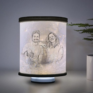 Customised Cylindrical Lamp Gift For Best Friend