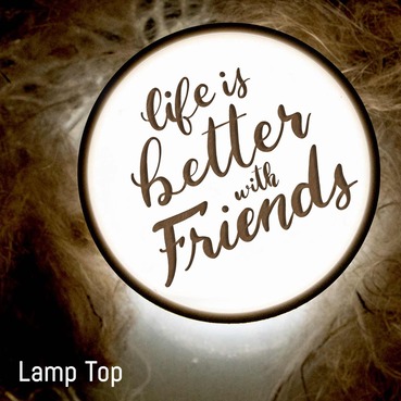 Customised Cylindrical Lamp Gift For Best Friend