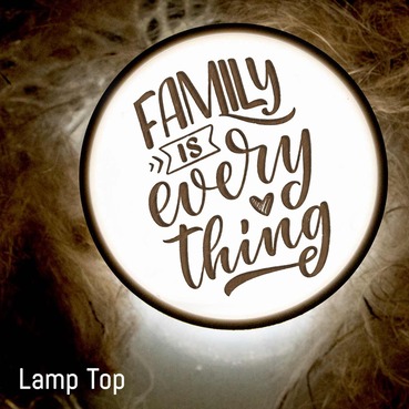 Customised Cylindrical Lamp Gift For Mother's Day