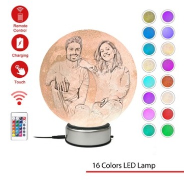 Personalized 3D Rotating Moon Lamp Gift for Best Friend.specs