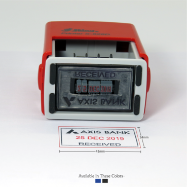 Customised Self Inking Dater Stamps 41x24mm
