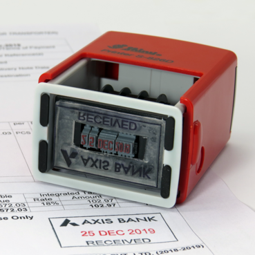 Customised Self Inking Dater Stamps 41x24mm