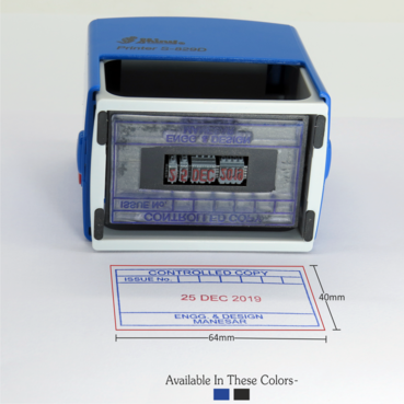 Customised Self Inking Dater Stamps 64x40 mm